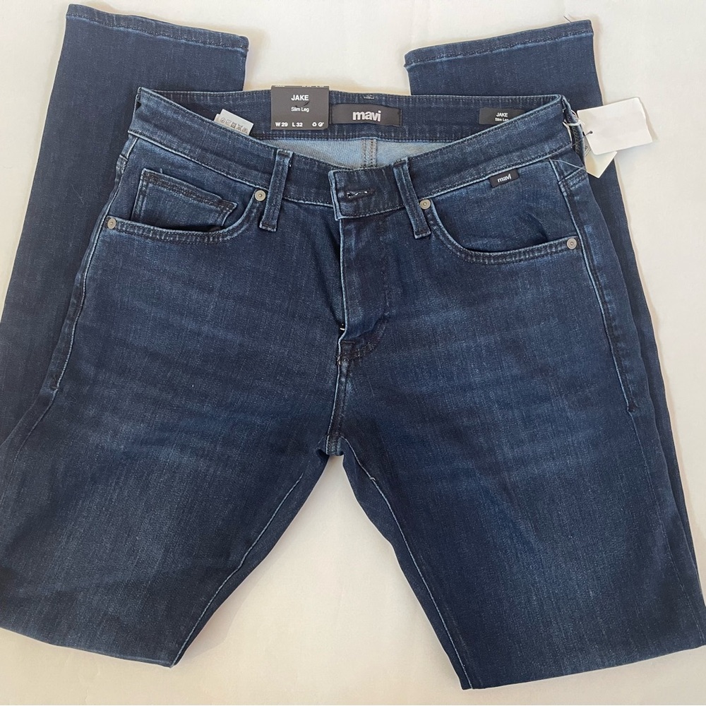 MAVI Jake Supermove Slim Leg Dark Blue 29/32 NWT